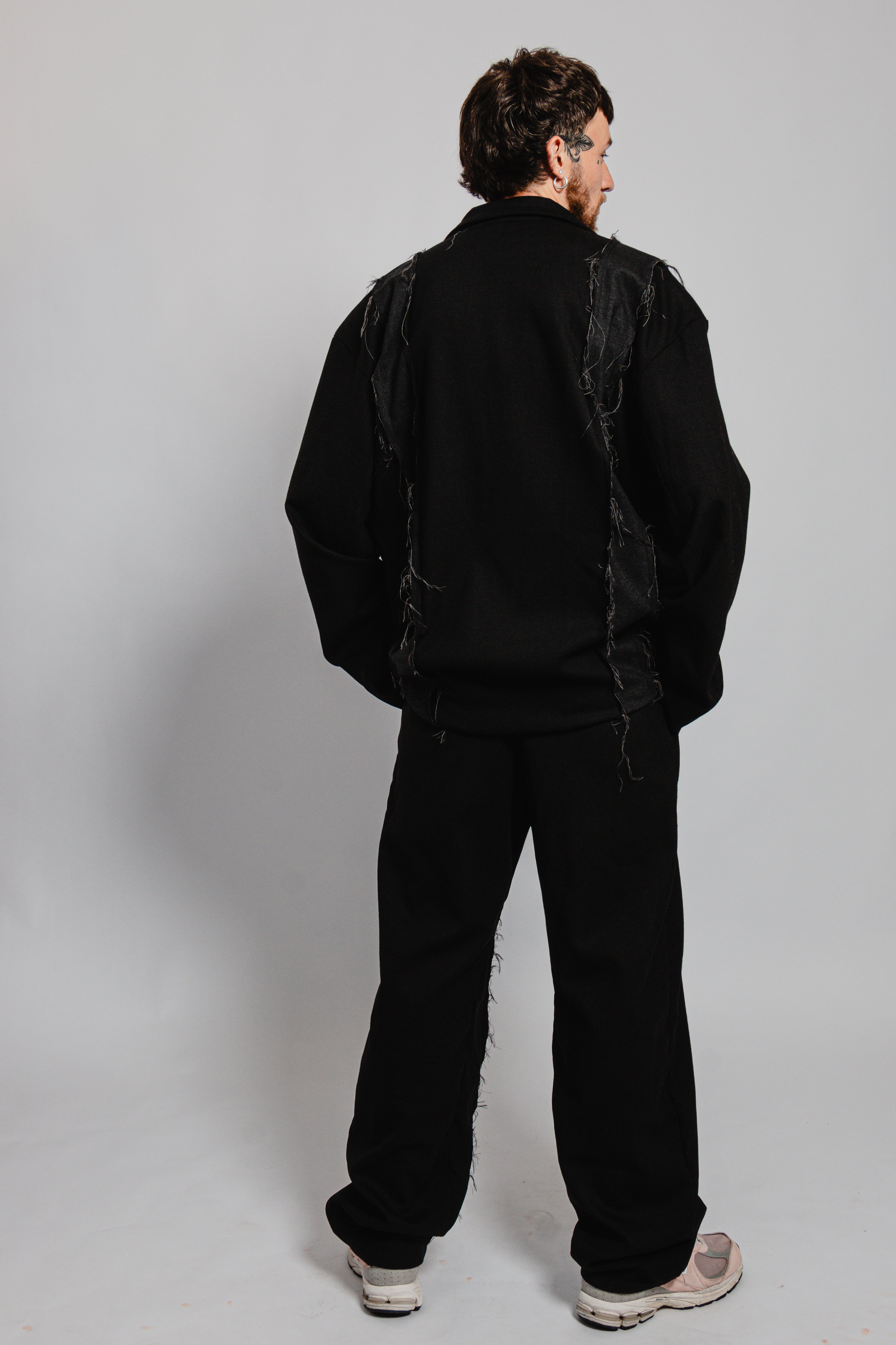 PANTALON NOIR EFFILOCHE