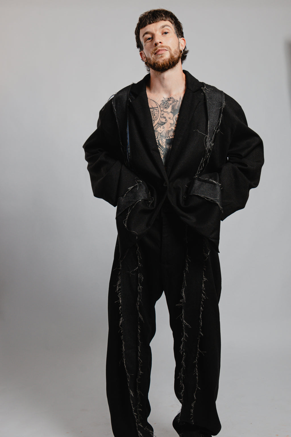 PANTALON NOIR EFFILOCHE