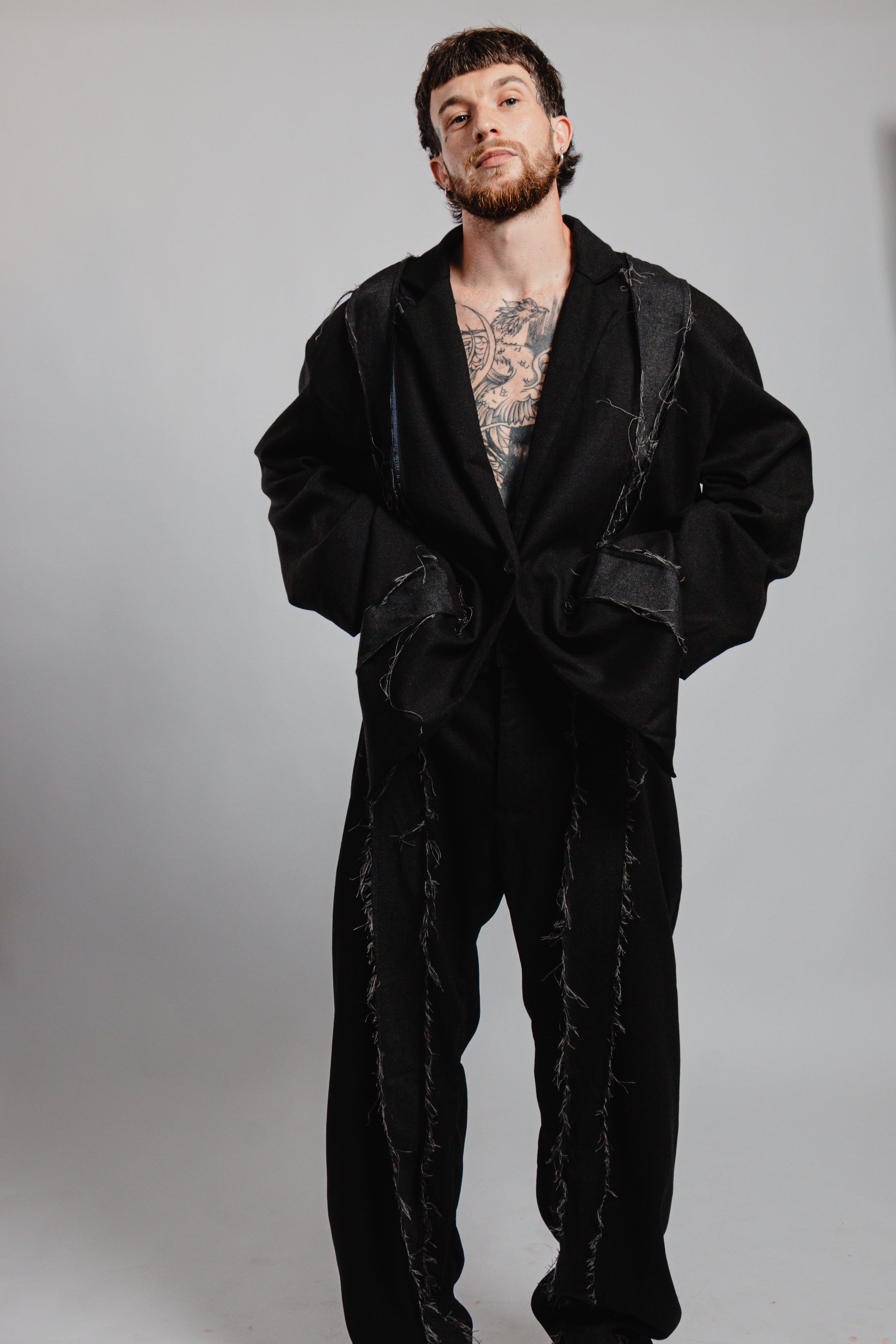 PANTALON NOIR EFFILOCHE