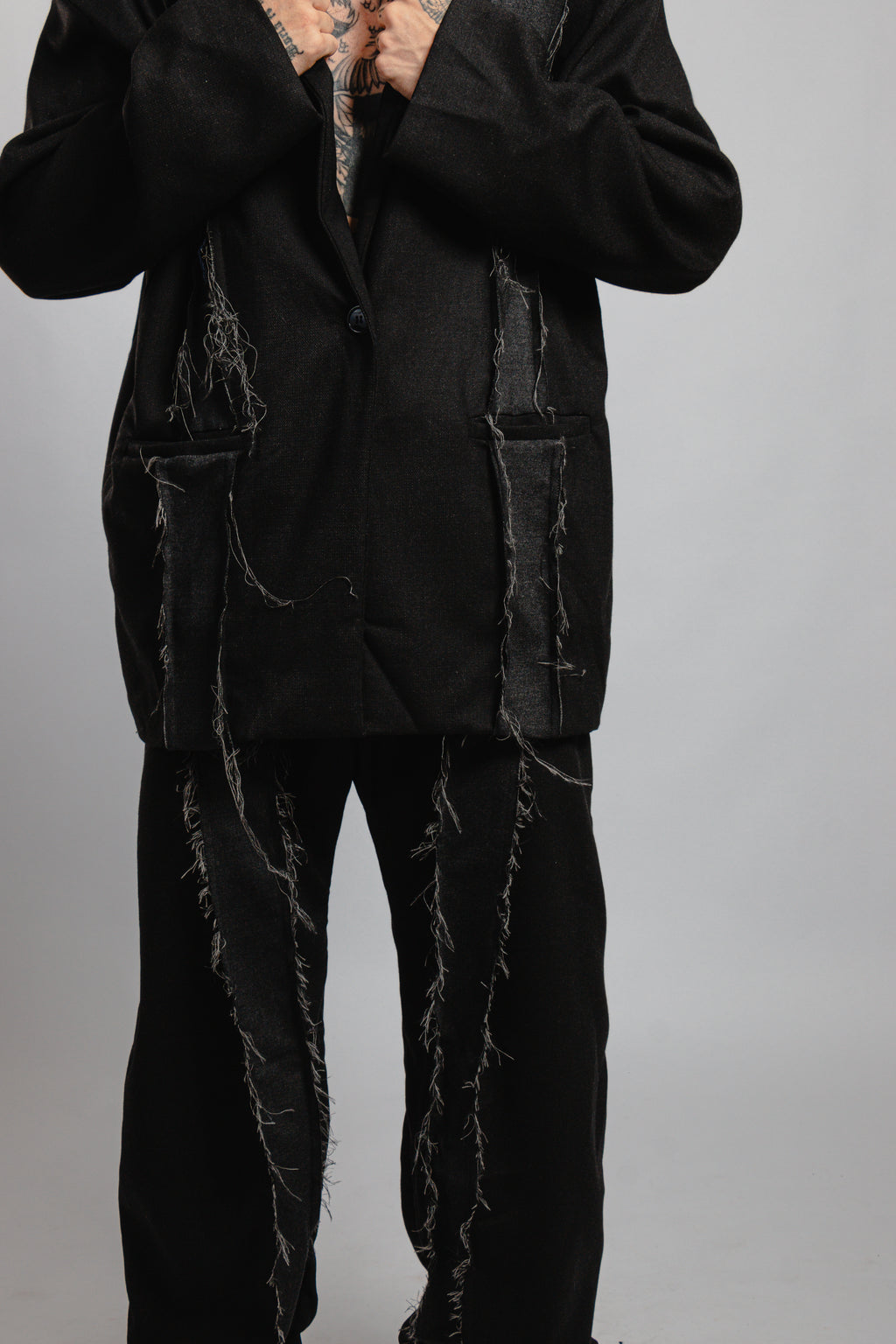 BLAZER NOIR EFFILOCHE