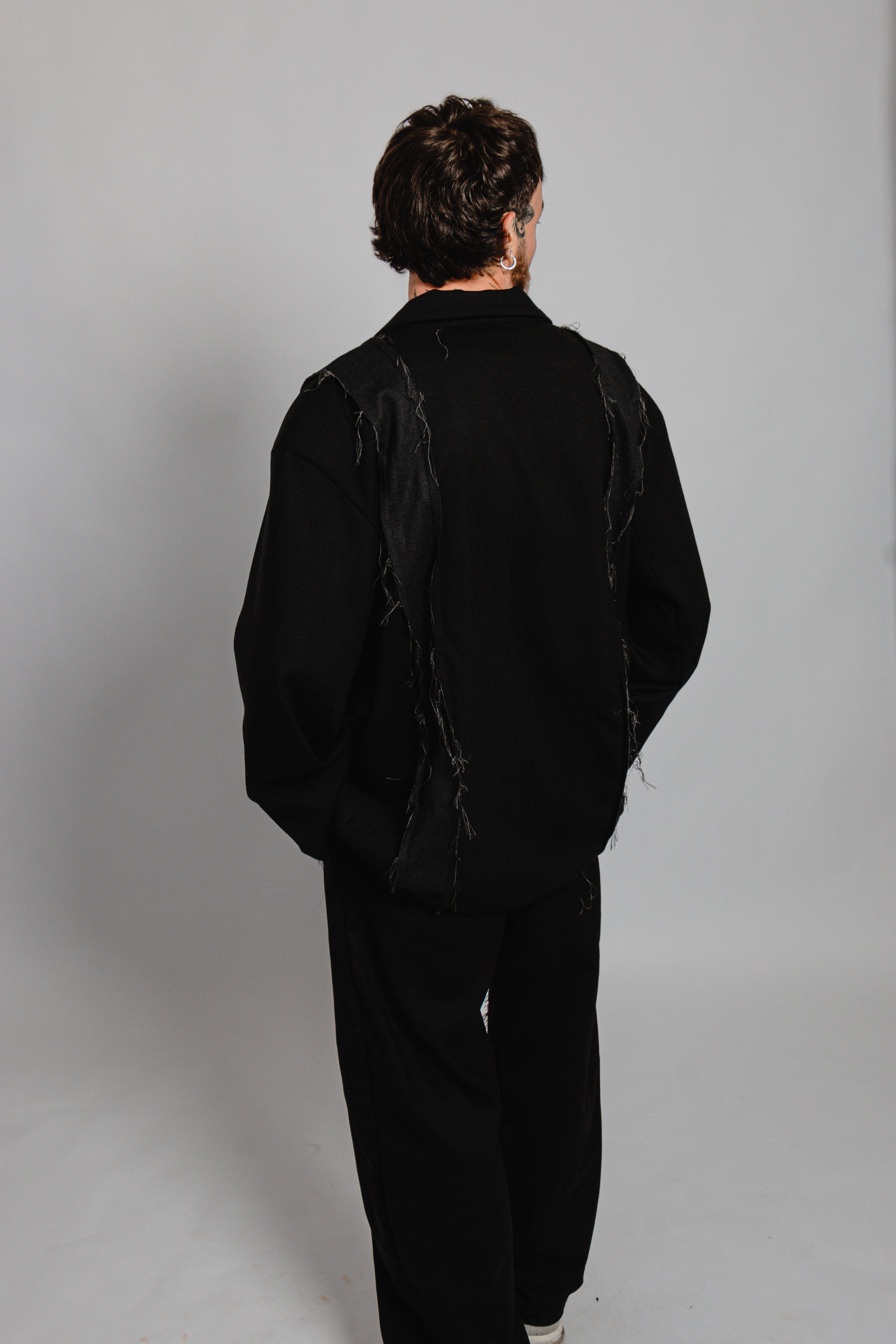 BLAZER NOIR EFFILOCHE