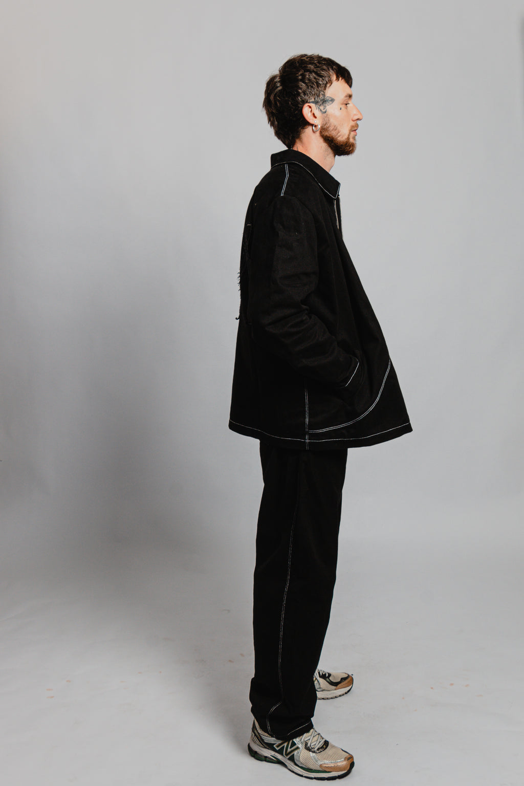 VESTE LONGUE SURPIQURES