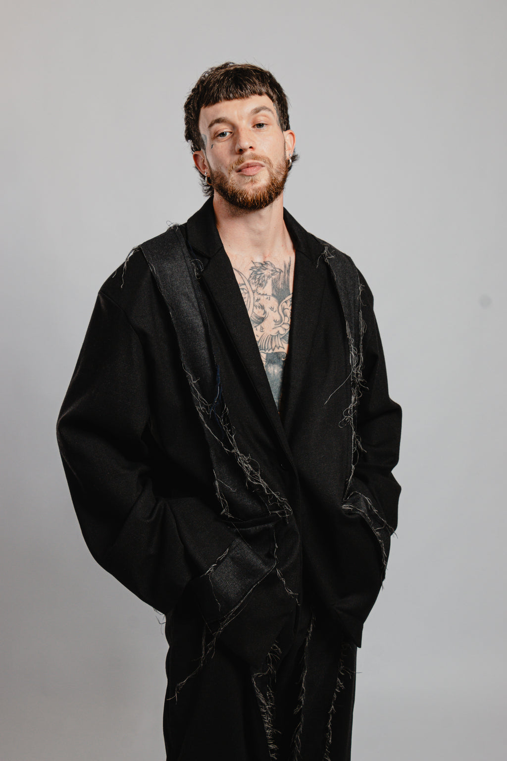 BLAZER NOIR EFFILOCHE