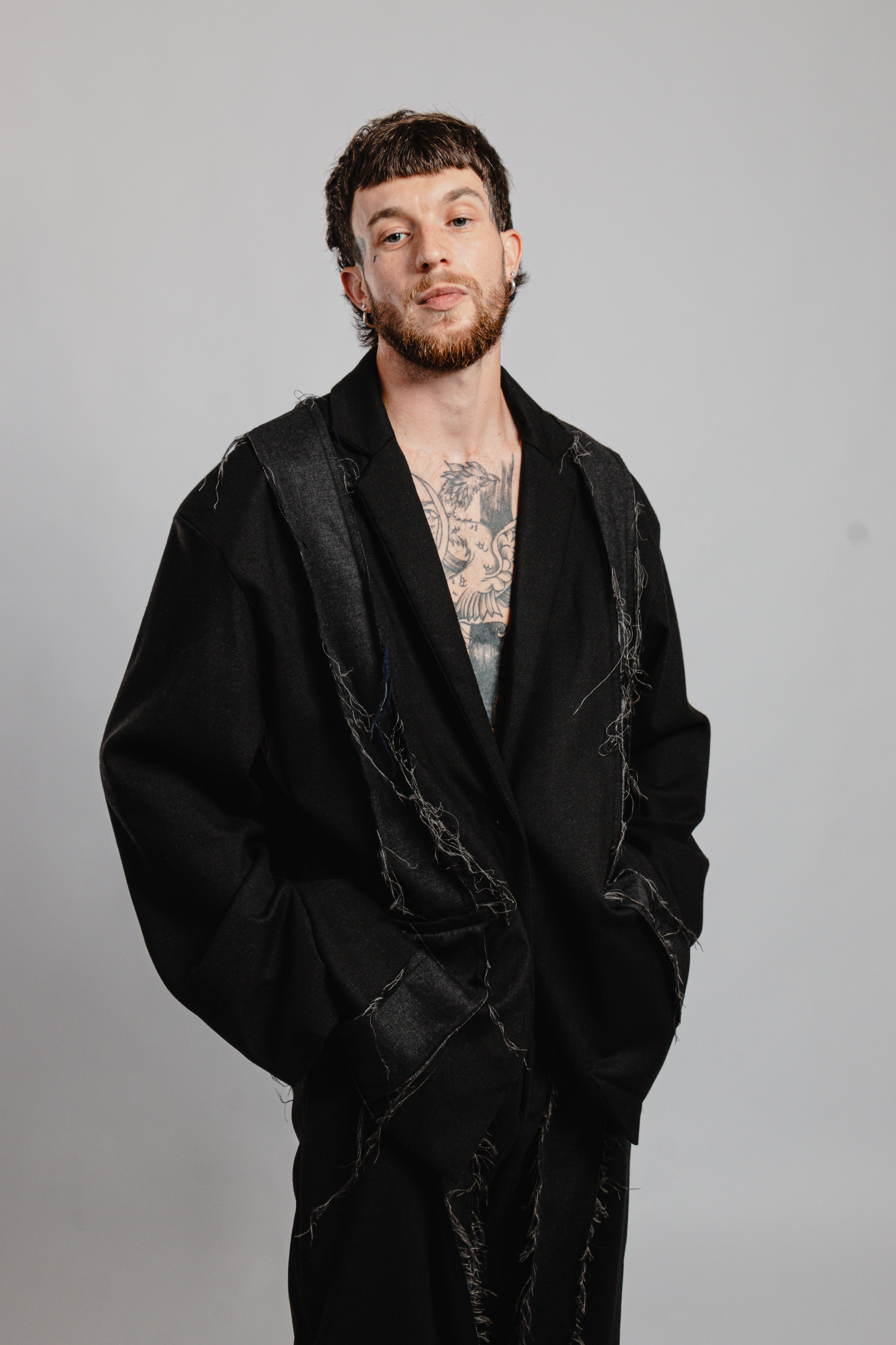 BLAZER NOIR EFFILOCHE