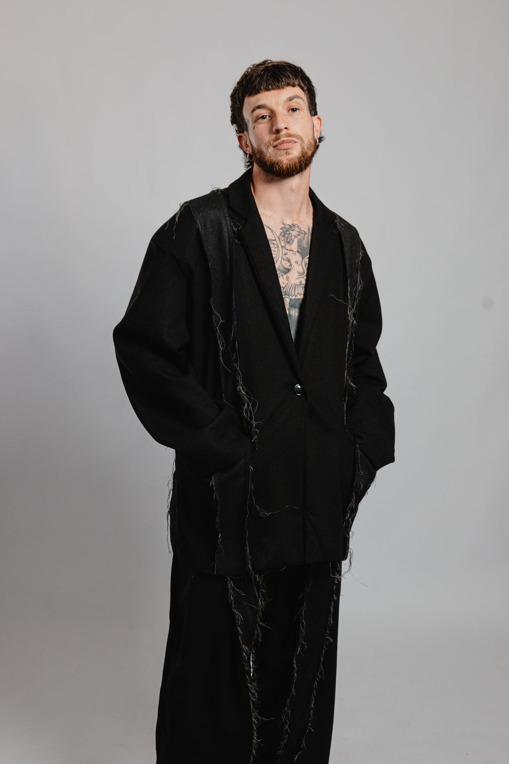 BLAZER NOIR EFFILOCHE