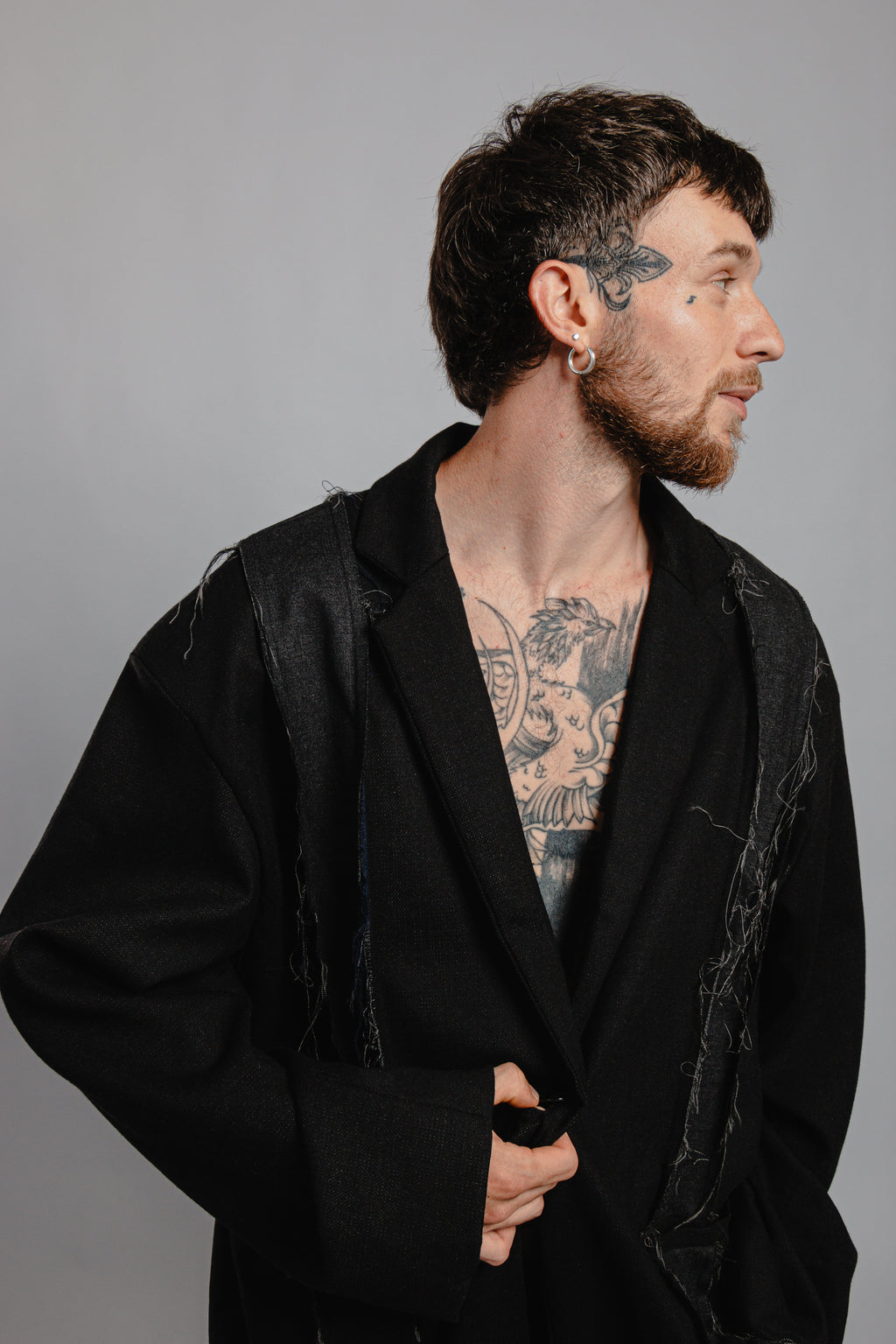 BLAZER NOIR EFFILOCHE