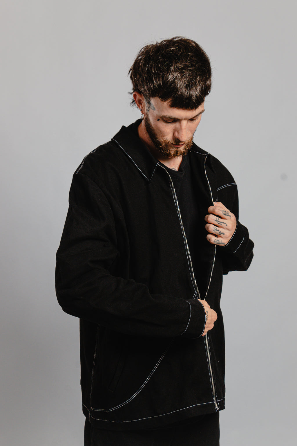 VESTE LONGUE SURPIQURES