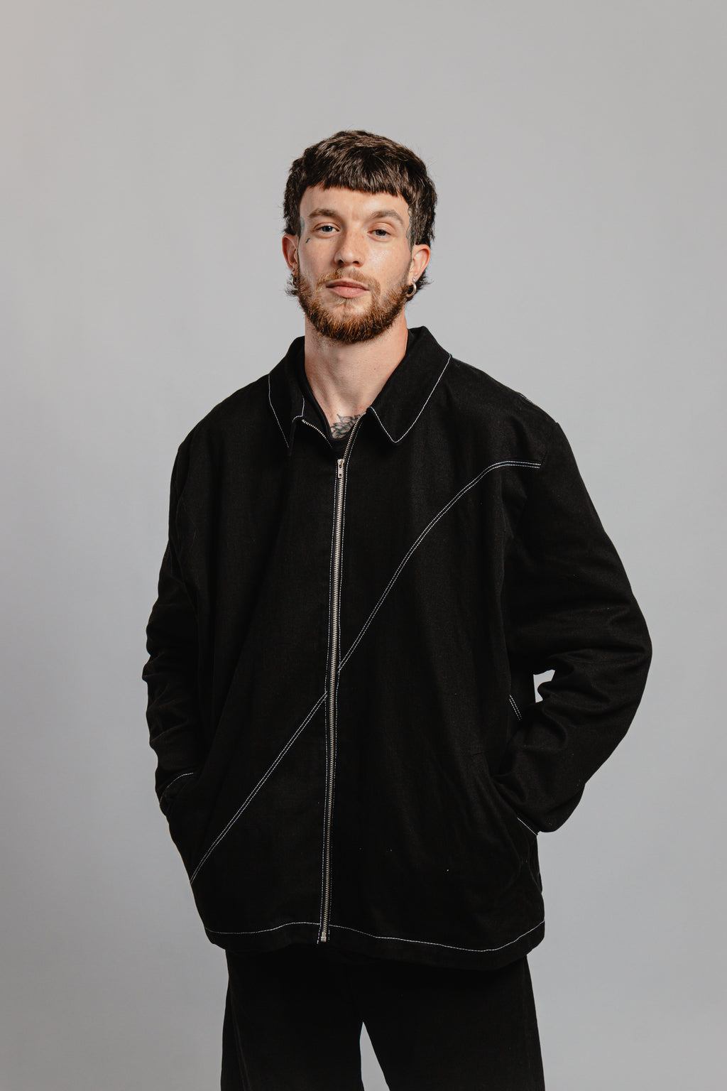 VESTE LONGUE SURPIQURES