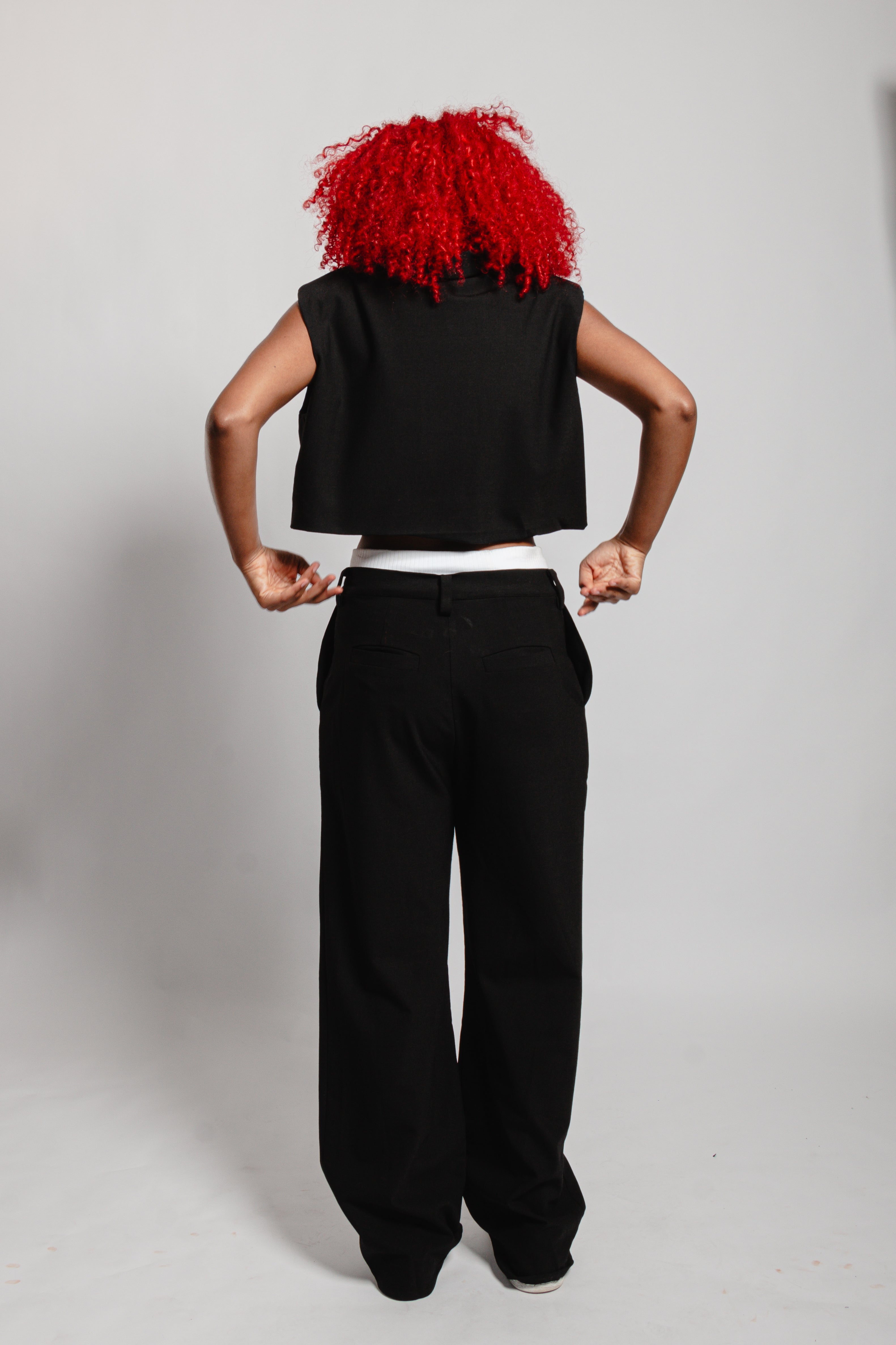 PANTALON PINCES NOIR