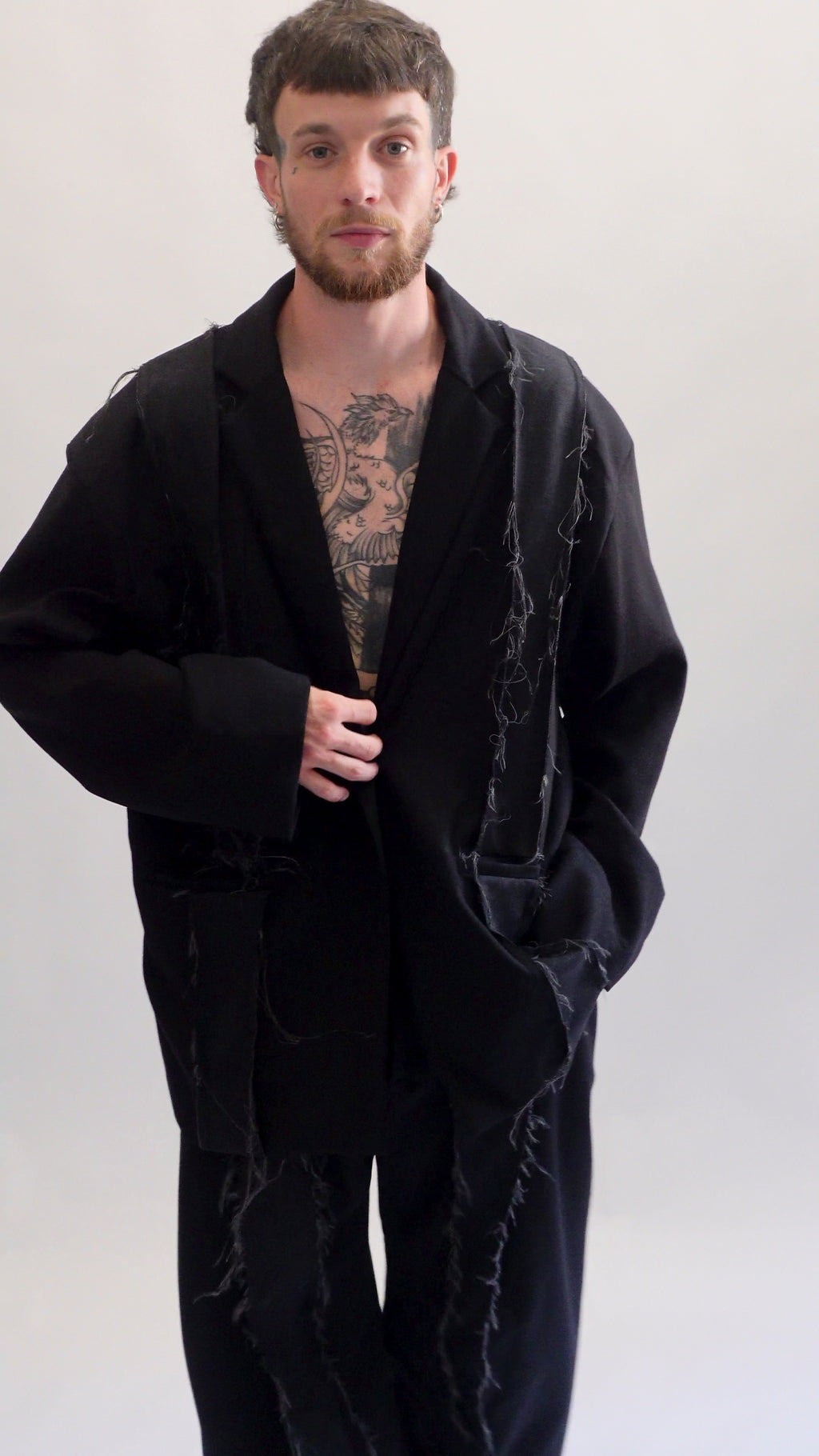 BLAZER NOIR EFFILOCHE