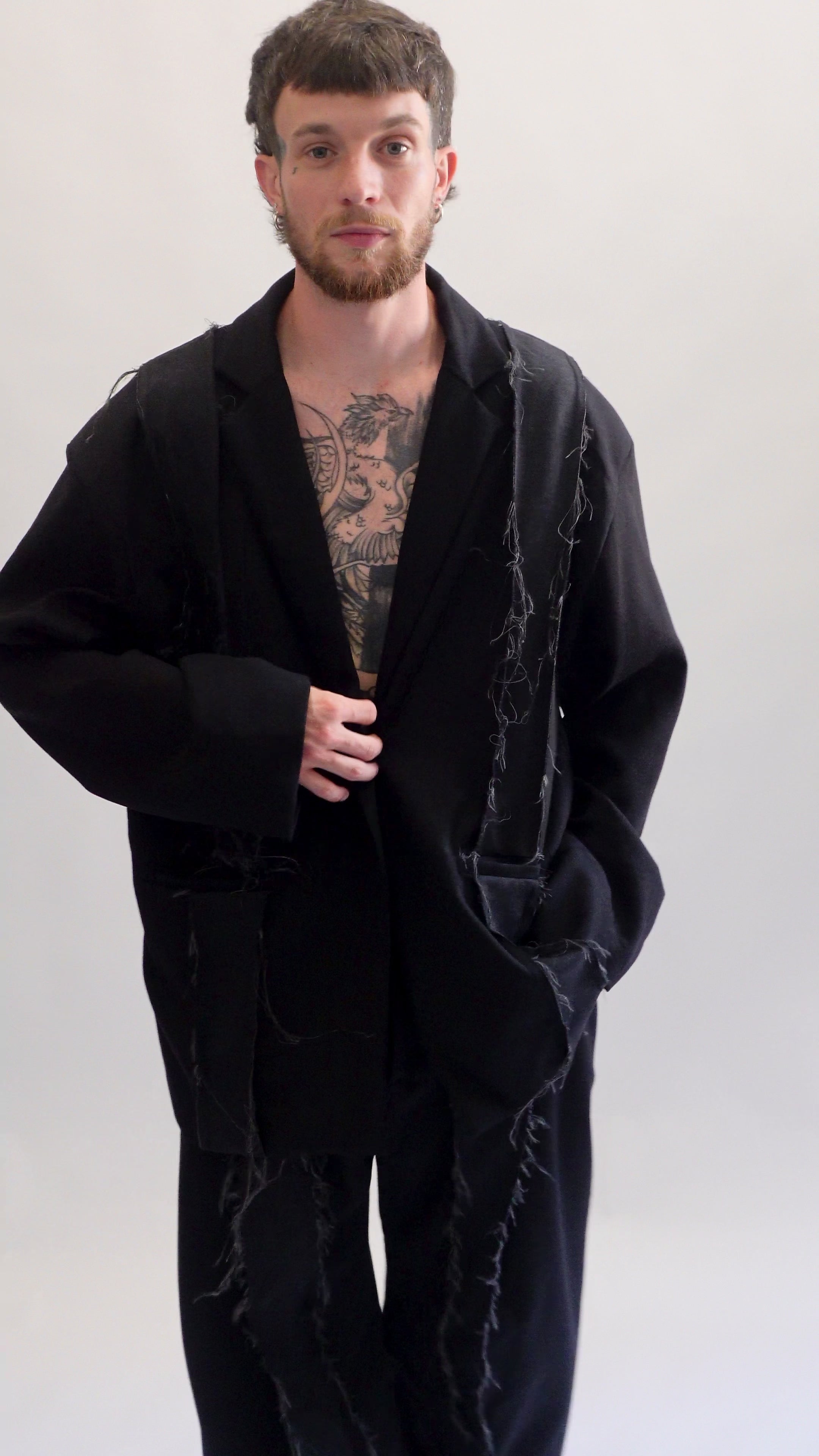 BLAZER NOIR EFFILOCHE