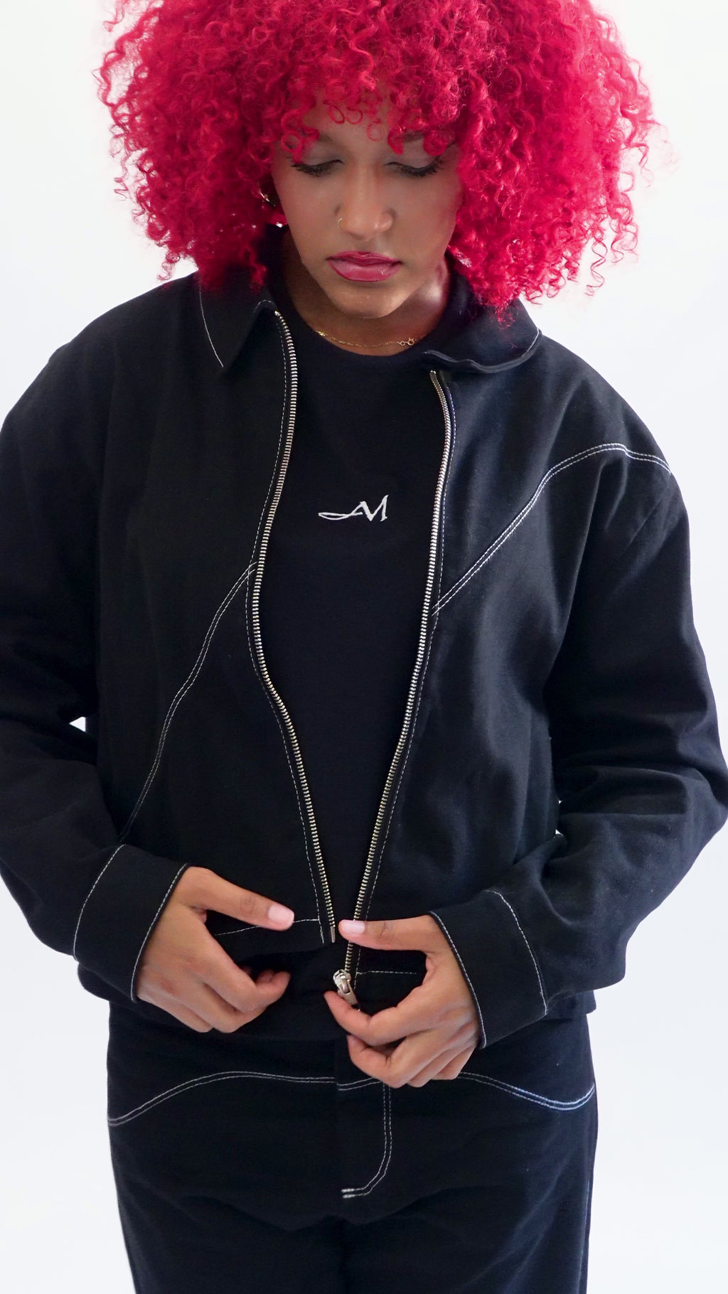 VESTE COURTE SURPIQURES