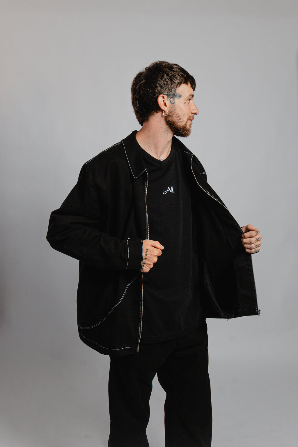 VESTE LONGUE SURPIQURES